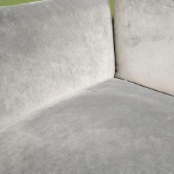 Bielefelder Werkstätten Einzelstühle|Stuhl Heaven Dining Mit Armlehnen Stoff City Velvet Reloaded Grau Kufe Metall Schwarz