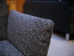 Bielefelder Werkstätten Einzelstühle|Stuhl Heaven Dining Stoff Mara Graphit Grau Gestell Metallkufe Schwarz Mit Armlehne