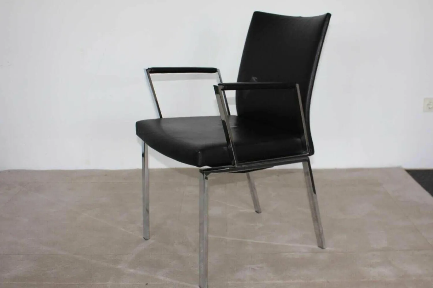 Draenert Einzelstühle|Stuhl Linus 2011-1 Leder 1 Schwarz