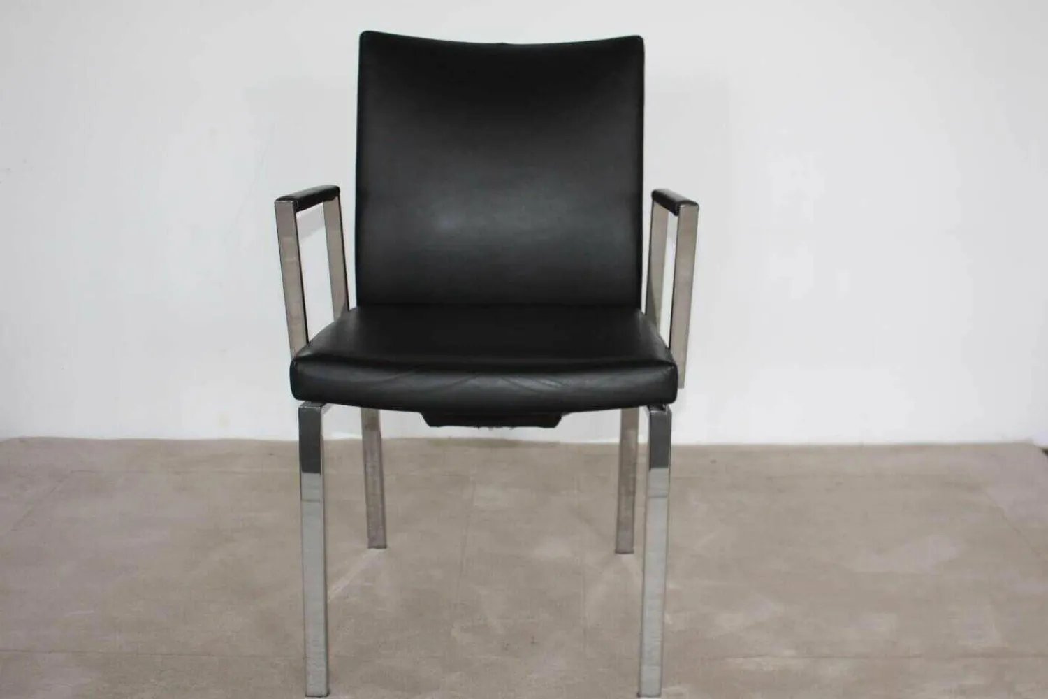 Draenert Einzelstühle|Stuhl Linus 2011-1 Leder 1 Schwarz