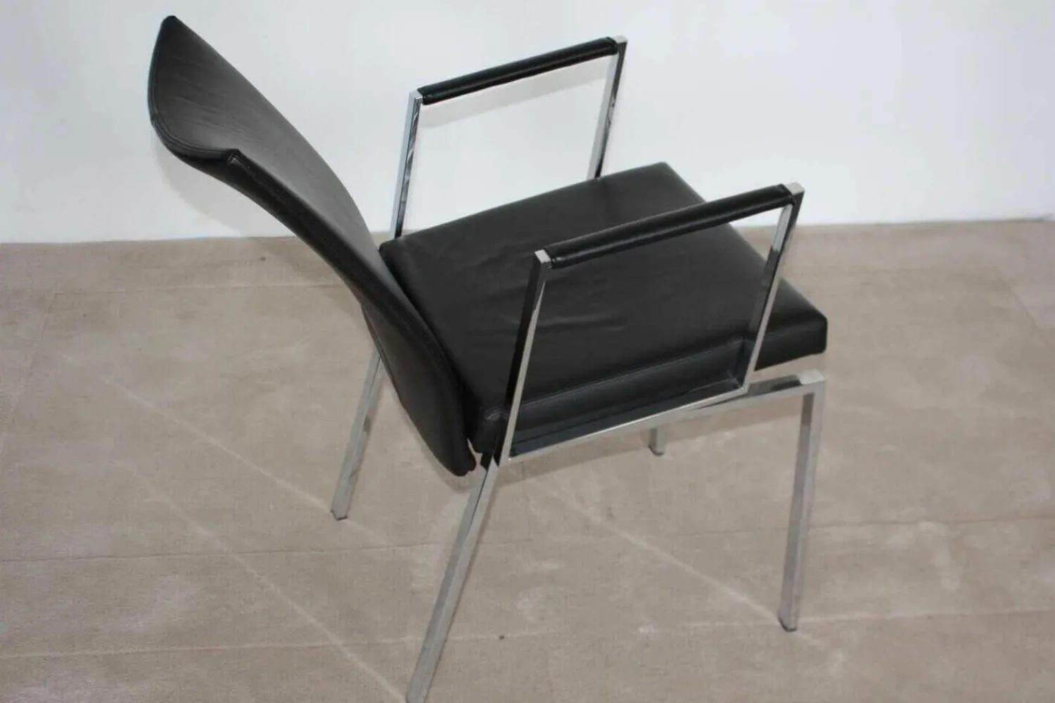 Draenert Einzelstühle|Stuhl Linus 2011-1 Leder 1 Schwarz