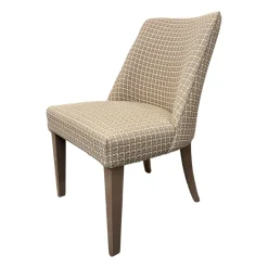 Oasis Einzelstühle|Stuhl Musa 1 Stoff Dedar Cherie Duna Beige Füße Holz Grau Beige Lackiert