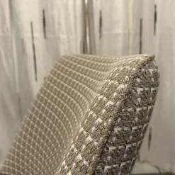 Oasis Einzelstühle|Stuhl Musa 1 Stoff Dedar Cherie Duna Beige Füße Holz Grau Beige Lackiert