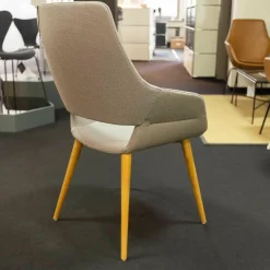 Wilkhahn Einzelstühle|Stuhl Occo Conference Stoff Credo 17 Hellbraun Untergestell Eiche Natur