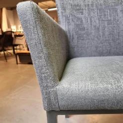 Stern Gartenstühle|Stuhl Outdoor Artus Outdoorstoff Dunkelgrau Schiefergrau Meliert Gestell Aluminium Anthrazit