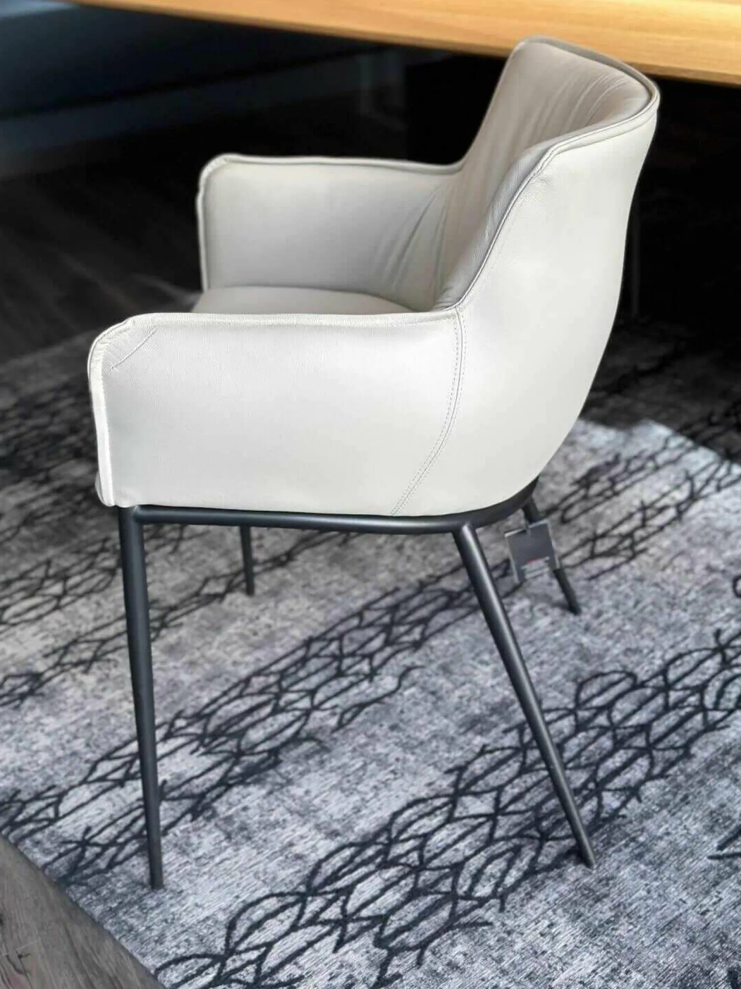Cattelan Italia Einzelstühle|Stuhl Rhonda Softleder 948 Lino Beige