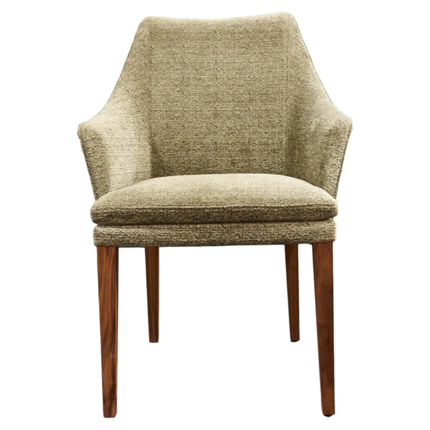 Bielefelder Werkstätten Einzelstühle|Stuhl Saloni Stoff Franca D-121 Beige Grau mit Armlehne