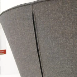 Rolf Benz Einzelstühle|Stuhl SE383 Bezug Stoff 05.217 Blaugrau Metallfuß Lackiert Verkehrsschwarz