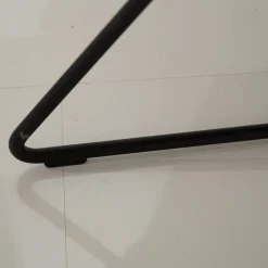 Rolf Benz Einzelstühle|Stuhl SE383 Bezug Stoff 05.217 Blaugrau Metallfuß Lackiert Verkehrsschwarz