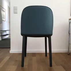 Vitra Einzelstühle|Stuhl Softshell Side Chair Stoff Aura Stahlblau