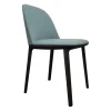 Vitra Einzelstühle|Stuhl Softshell Side Chair Stoff Credo Delfin Stahlblau