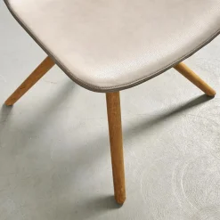 Tonon Einzelstühle|Stuhl Step Bezug Eco Kunstleder Schlamm Gestell Eiche