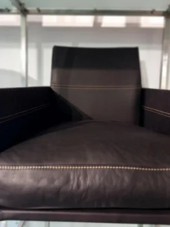 KFF Einzelstühle|Stuhl Texas Leder Rancho Moro 1803 Braun mit Armlehne