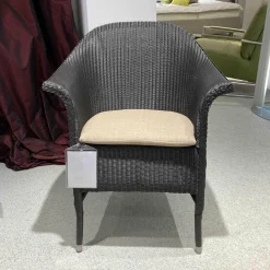 Accente Einzelstühle|Stuhlsessel Dinner 2 Loom Geflecht Marone Matt Fußkappen Edelstahl