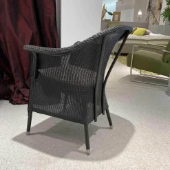 Accente Einzelstühle|Stuhlsessel Dinner 2 Loom Geflecht Marone Matt Fußkappen Edelstahl