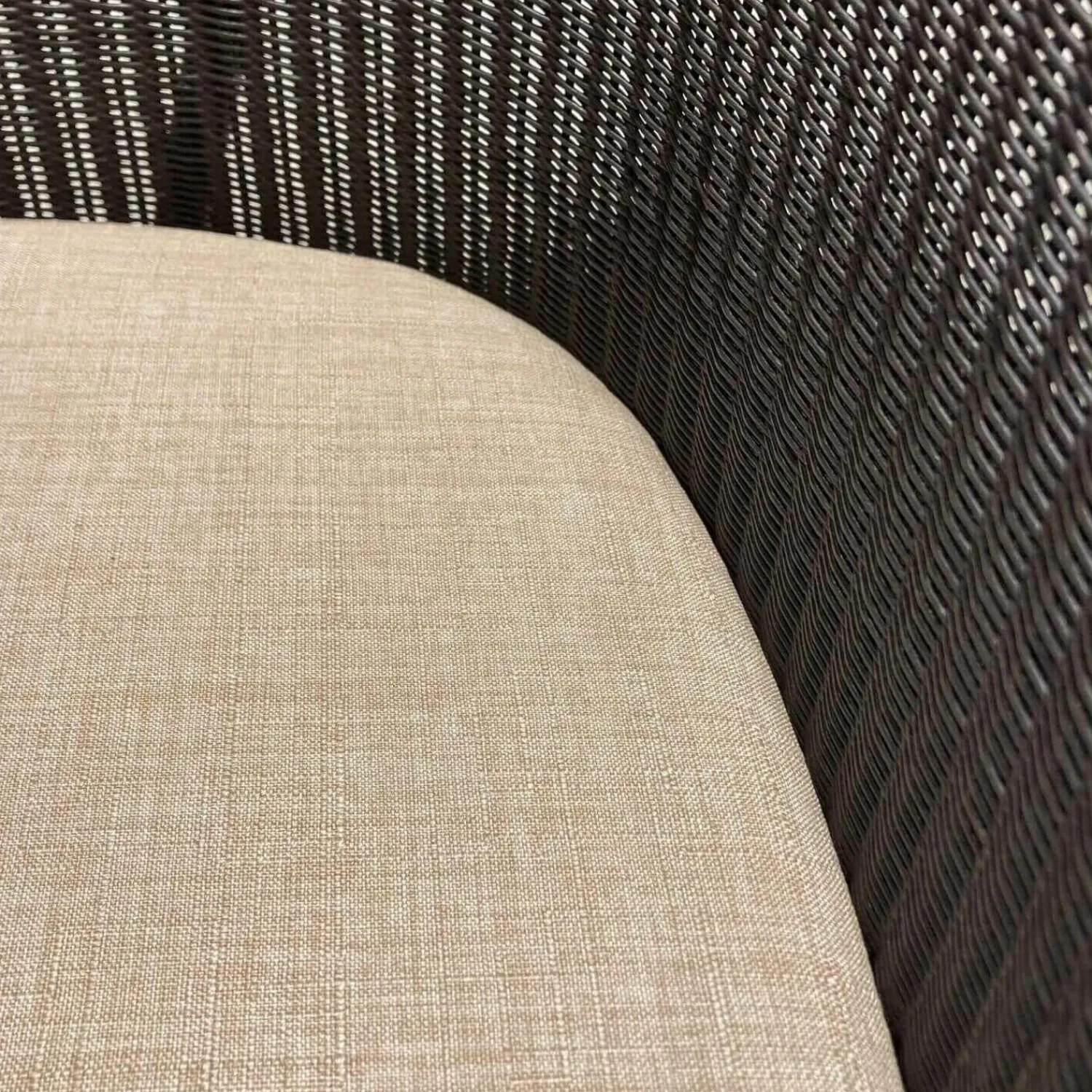 Accente Einzelstühle|Stuhlsessel Dinner 2 Loom Geflecht Marone Matt Fußkappen Edelstahl