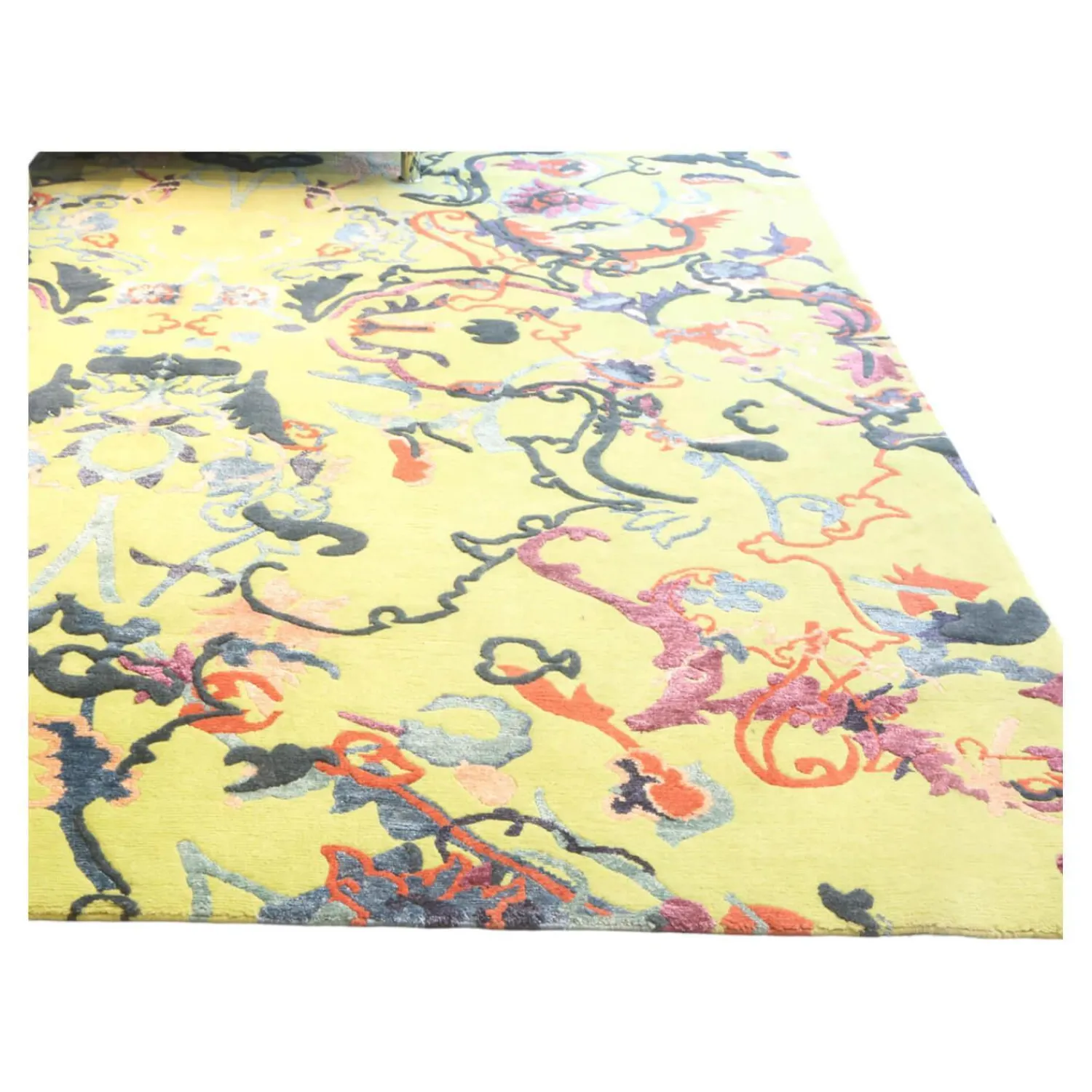 Makalu Teppiche|Teppich Antique VT330 M229 M Grün Orange Blau Violett