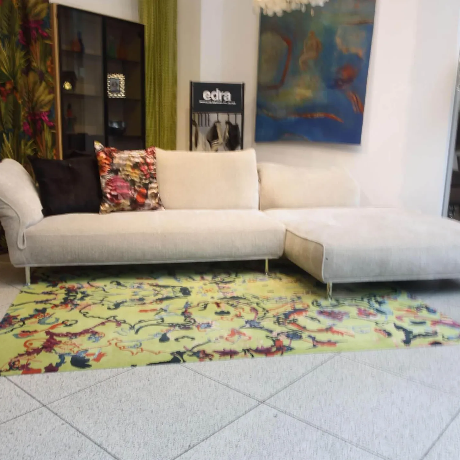 Makalu Teppiche|Teppich Antique VT330 M229 M Grün Orange Blau Violett