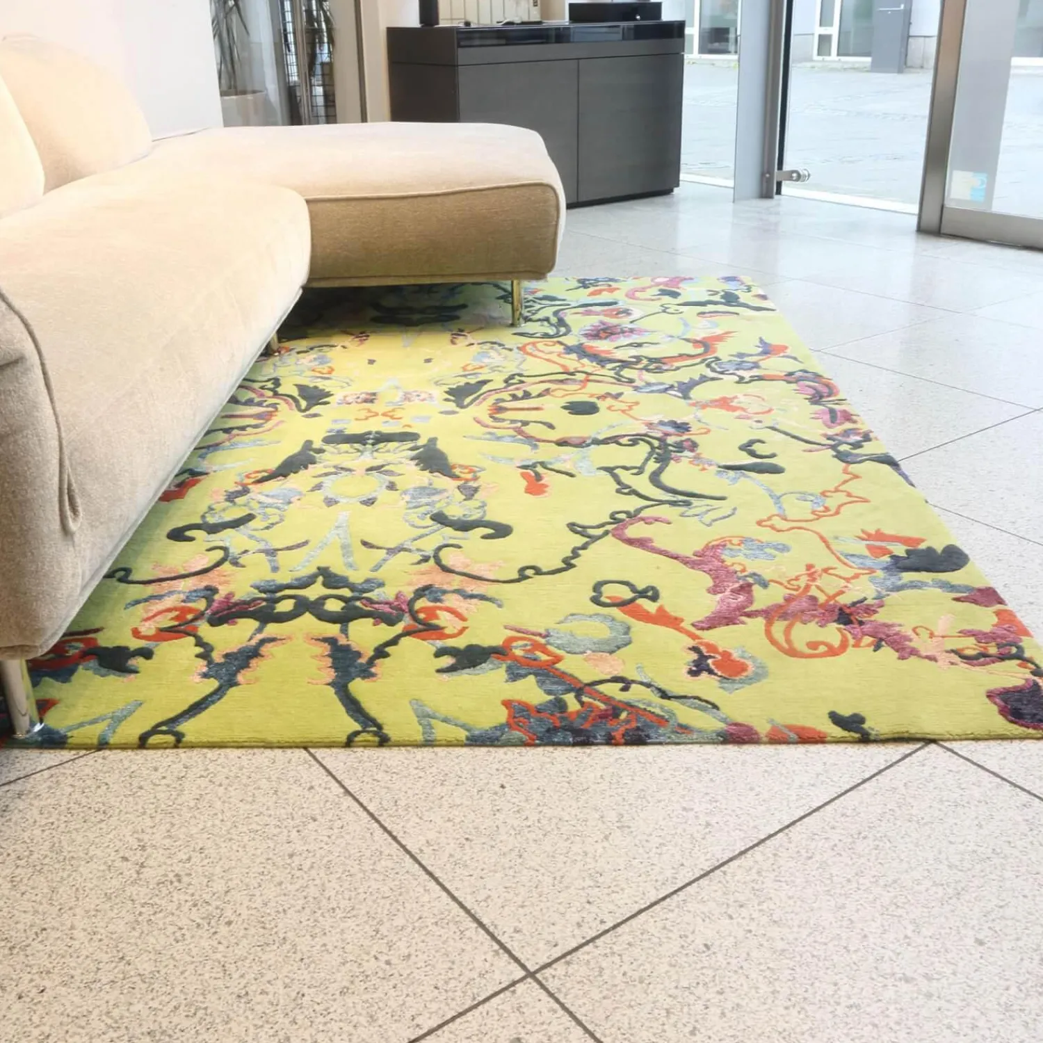 Makalu Teppiche|Teppich Antique VT330 M229 M Grün Orange Blau Violett