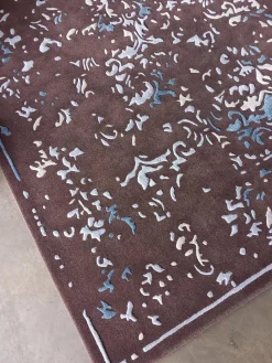 Jab Anstoetz Teppiche|Teppich Castle Schurwolle Mit Seide Braun Weiß Blau