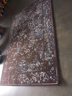 Jab Anstoetz Teppiche|Teppich Castle Schurwolle Mit Seide Braun Weiß Blau