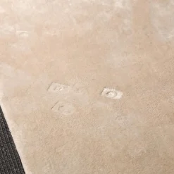 Christine Kröncke Teppiche|Teppich CK Pentagon 296 Platin Grau Beige Handgetuftet Naturfaser Bambusseide Mit Baumwollrücken