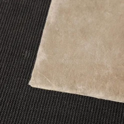 Christine Kröncke Teppiche|Teppich CK Pentagon 296 Platin Grau Beige Handgetuftet Naturfaser Bambusseide Mit Baumwollrücken