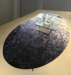 Eigene Herstellung Teppiche|Teppich Cosby Oval DeViant Blue Blau Violett Weiß