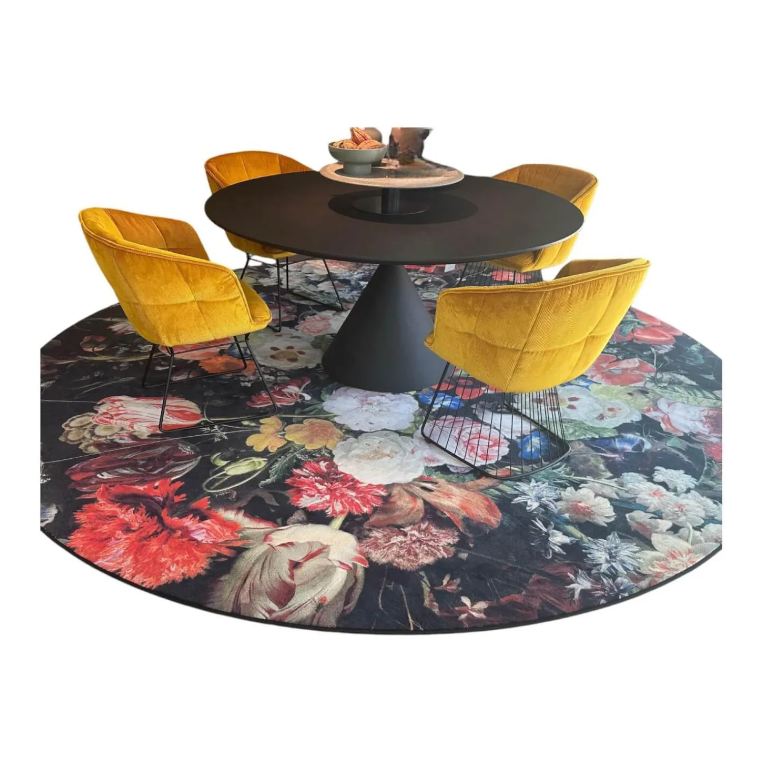 Moooi Teppiche|Teppich Eden Queen Dm 350 100% Polyamid Schwarz Rot Grün Gelb