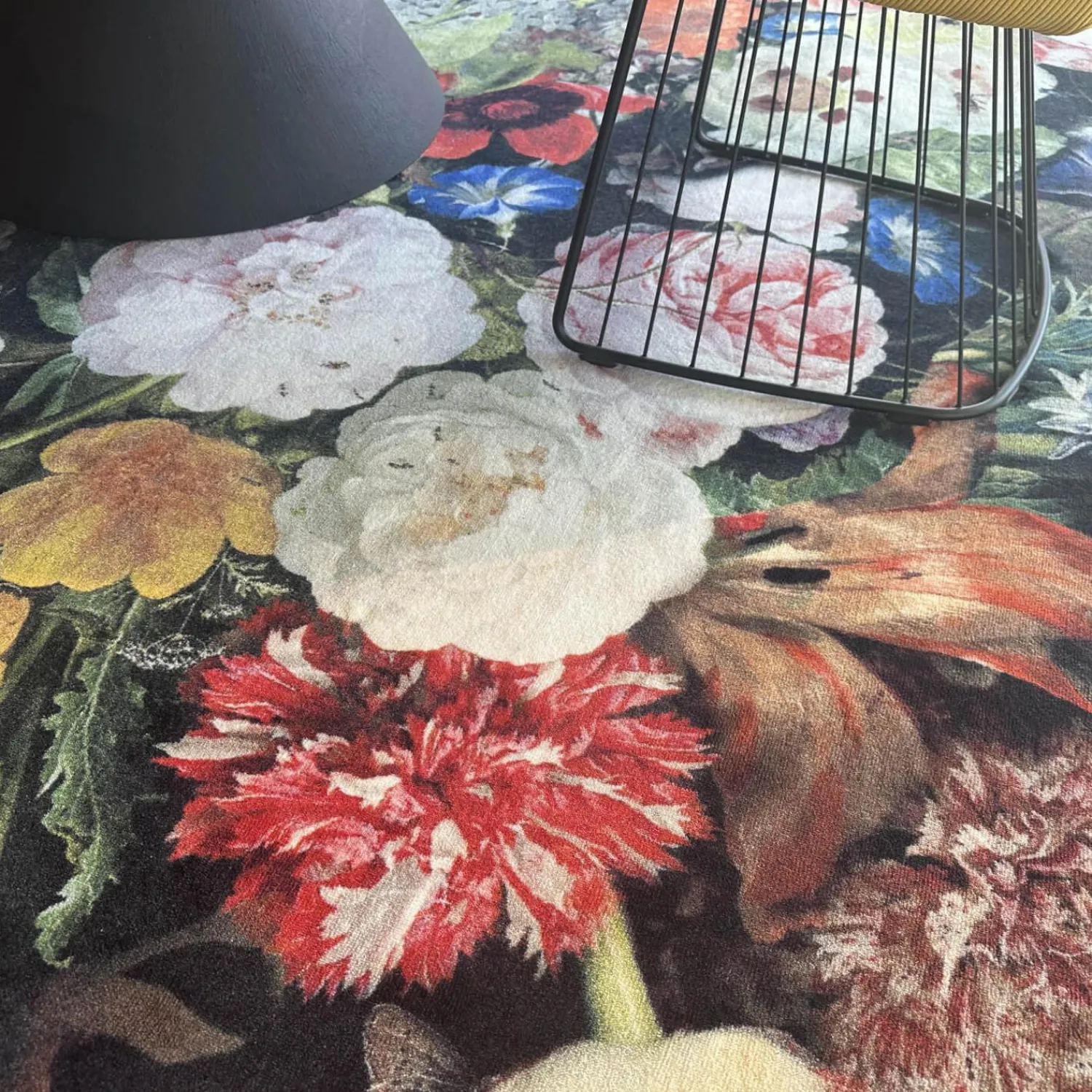 Moooi Teppiche|Teppich Eden Queen Dm 350 100% Polyamid Schwarz Rot Grün Gelb