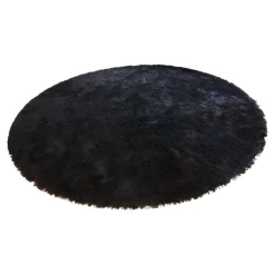 Kasthall Teppiche|Teppich Fogg Rund Black Schwarz