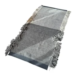 Kvadrat Teppiche|Teppich Fringe 192 Grau Beige Mit Fransen