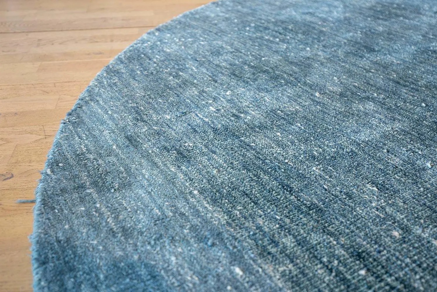 Miinu Teppiche|Teppich LiveGrid Bambus Seide Atlantic Deep Blau