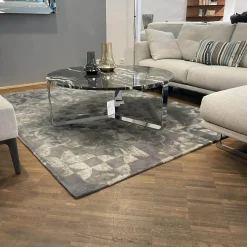 Kymo Teppiche|Teppich Obsidian In Verschiedenen Grautönen Aus Neuseelandwolle Tencel Handgetuftet