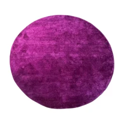 Kymo Teppiche|Teppich The Finest Mohair Wolle Dark Purple Violett 200x200