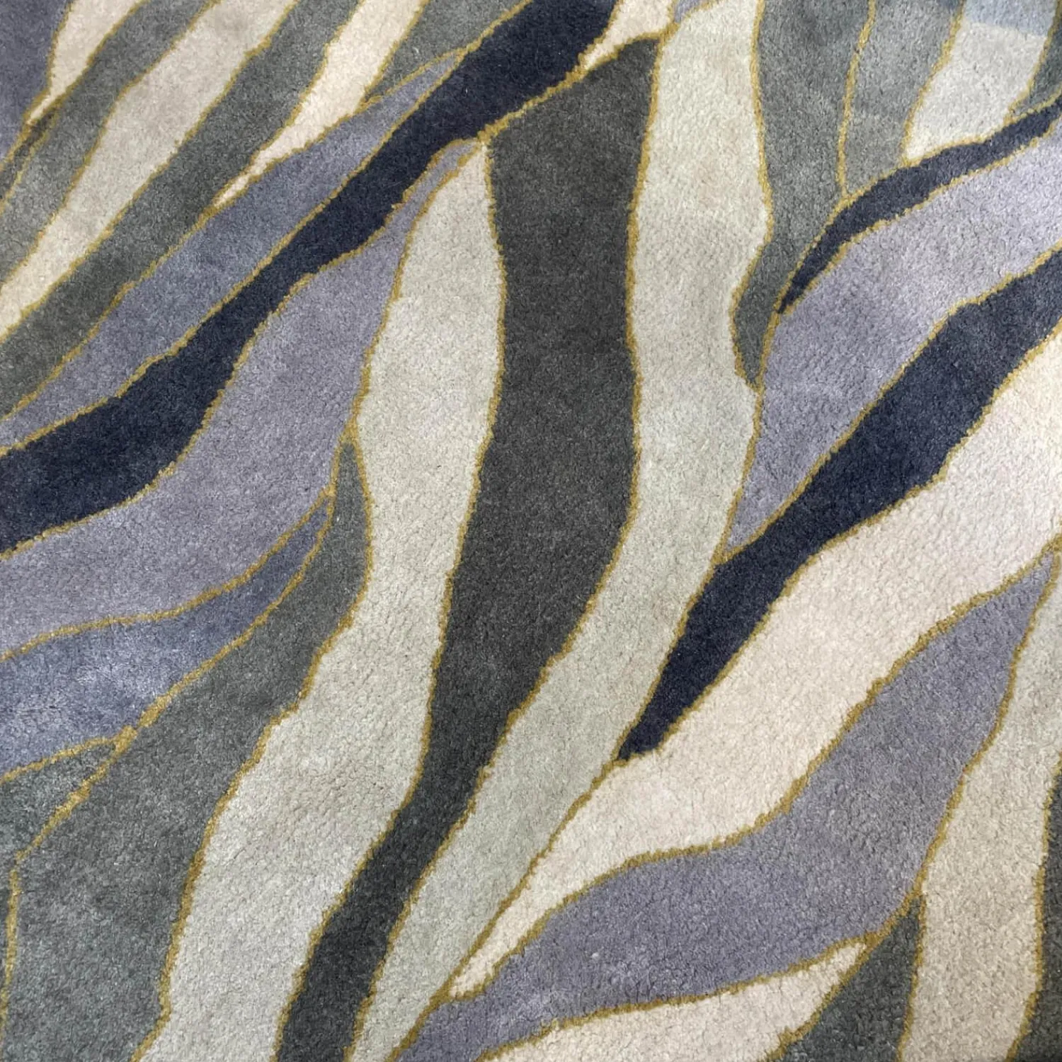 Fabula Living Teppiche|Teppich Vintage Shadow In Grau Blau Tönen