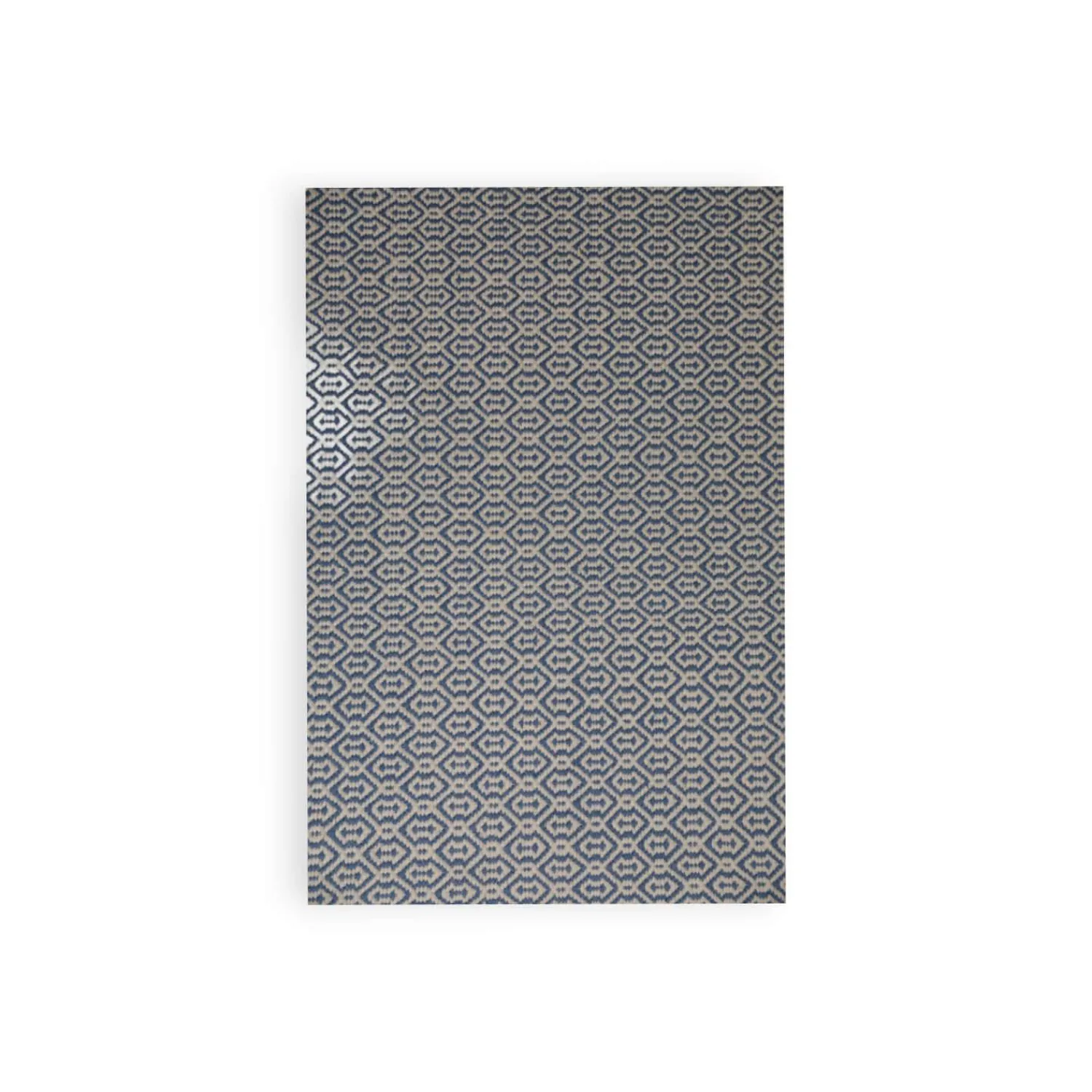 Kymo Teppiche|Teppich Wild Pitch Stoff White & Blue 4226