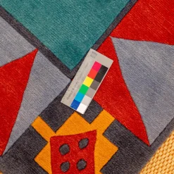 Domaniecki Teppiche|Teppich 245x200 Bali Velours 21 G596 Bunt Türkis Rot Graublau Orange Schwarz Handgeknüpft In 80 Knoten