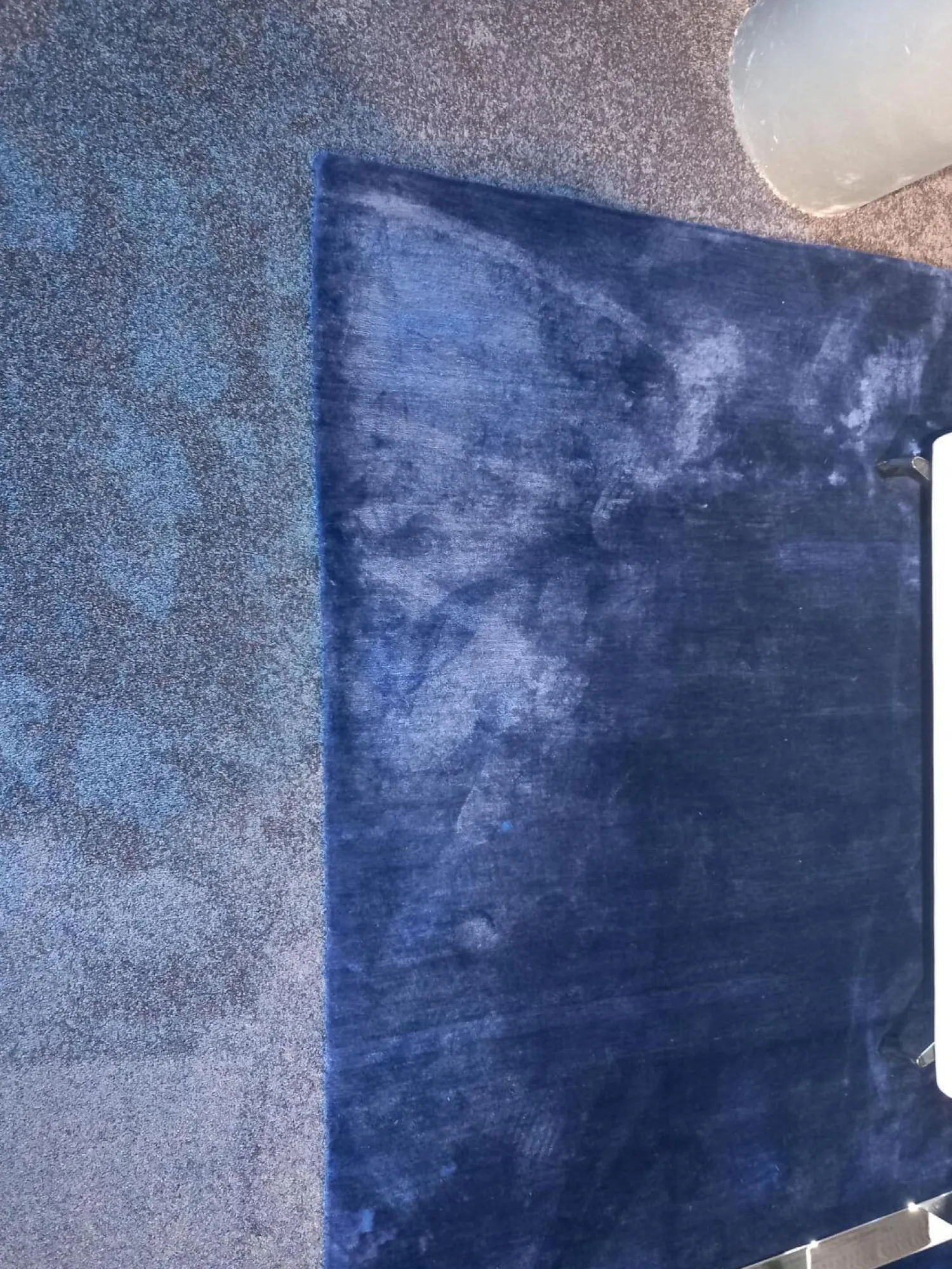 Domaniecki Teppiche|Teppich 326x326 Bamboo Blau