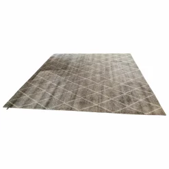 Miinu Teppiche|Teppich 250x250 Chilok Schurwolle Tencel Lyocell Volganic Glass Grau