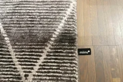 Miinu Teppiche|Teppich 250x250 Chilok Schurwolle Tencel Lyocell Volganic Glass Grau