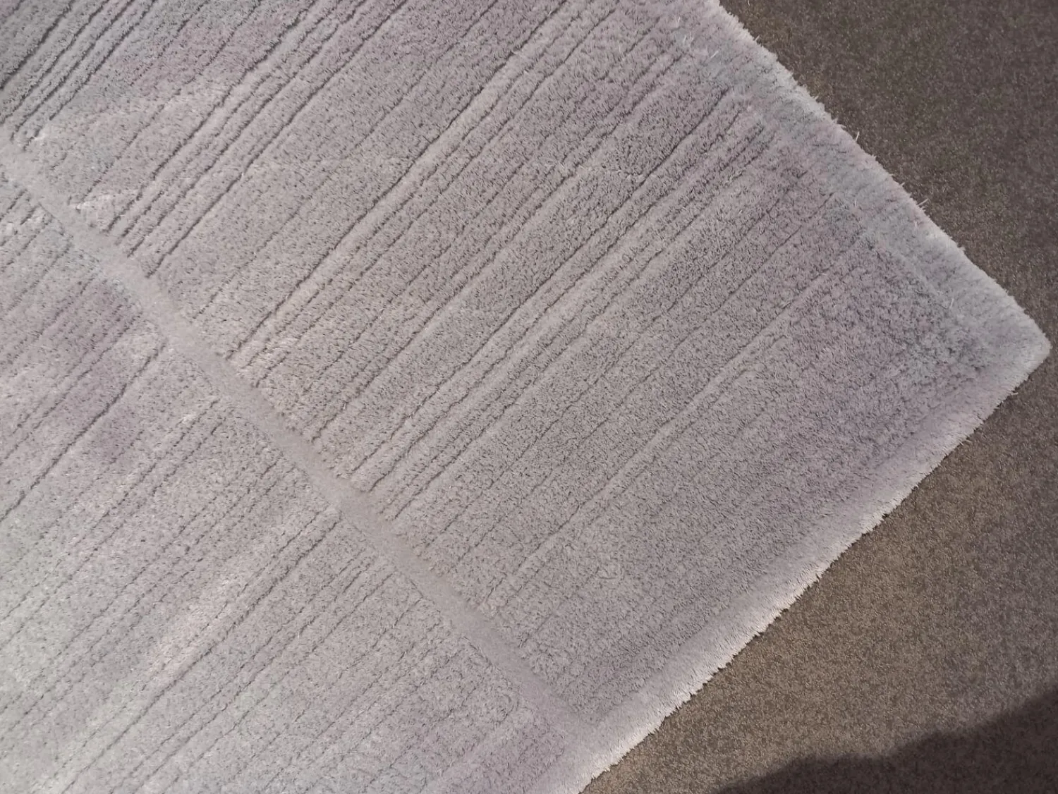 B&B Italia Teppiche|Teppich 400x300 Cratis Wolle 0258C Hellgrau