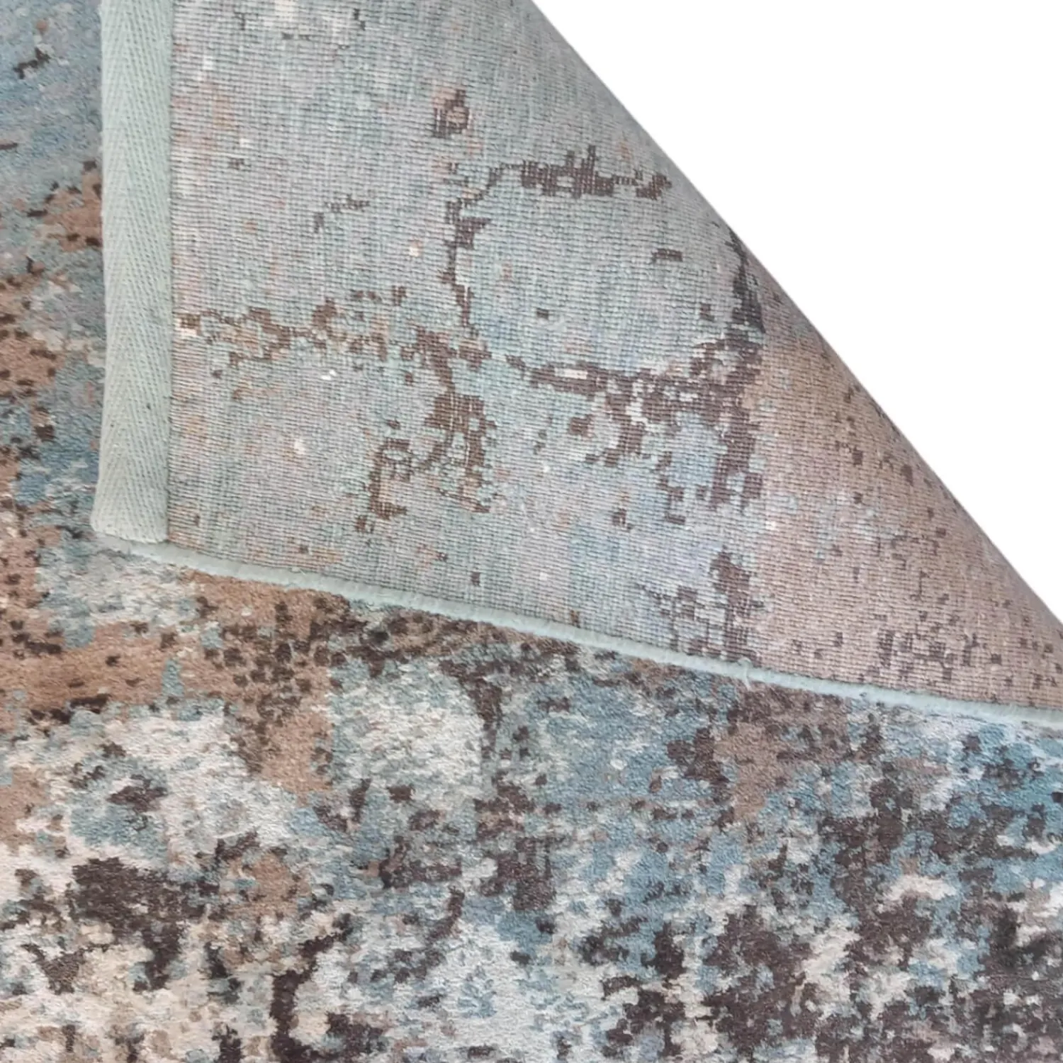 Dadicos Teppiche|Teppich 248x168 Indien Textil Blau Beige