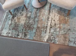 Dadicos Teppiche|Teppich 248x168 Indien Textil Blau Beige