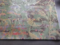 Jab Anstoetz Teppiche|Teppich 240x170 Jungle Schurwolle Bunt Grün Rot Braun Mit Seide