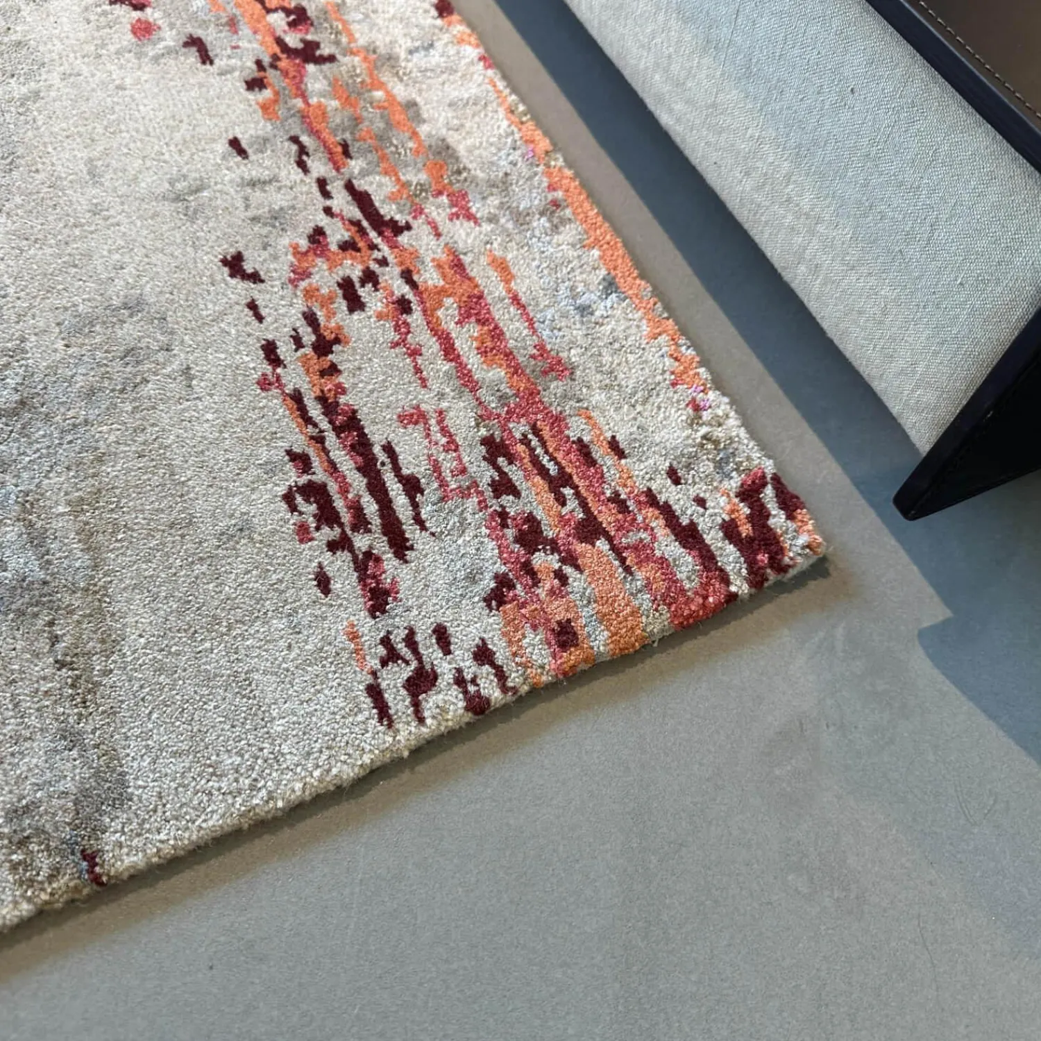 Walter Knoll Teppiche|Teppich 200x300 Legends Of Carpets Chimbuka Wolle Seide Brennnessel Grau Blau Rot