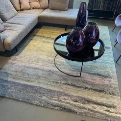 Walter Knoll Teppiche|Teppich 200x300 Legends Of Carpets Yungiyungi Wolle Seide Brennnessel Rosa Grün Grau