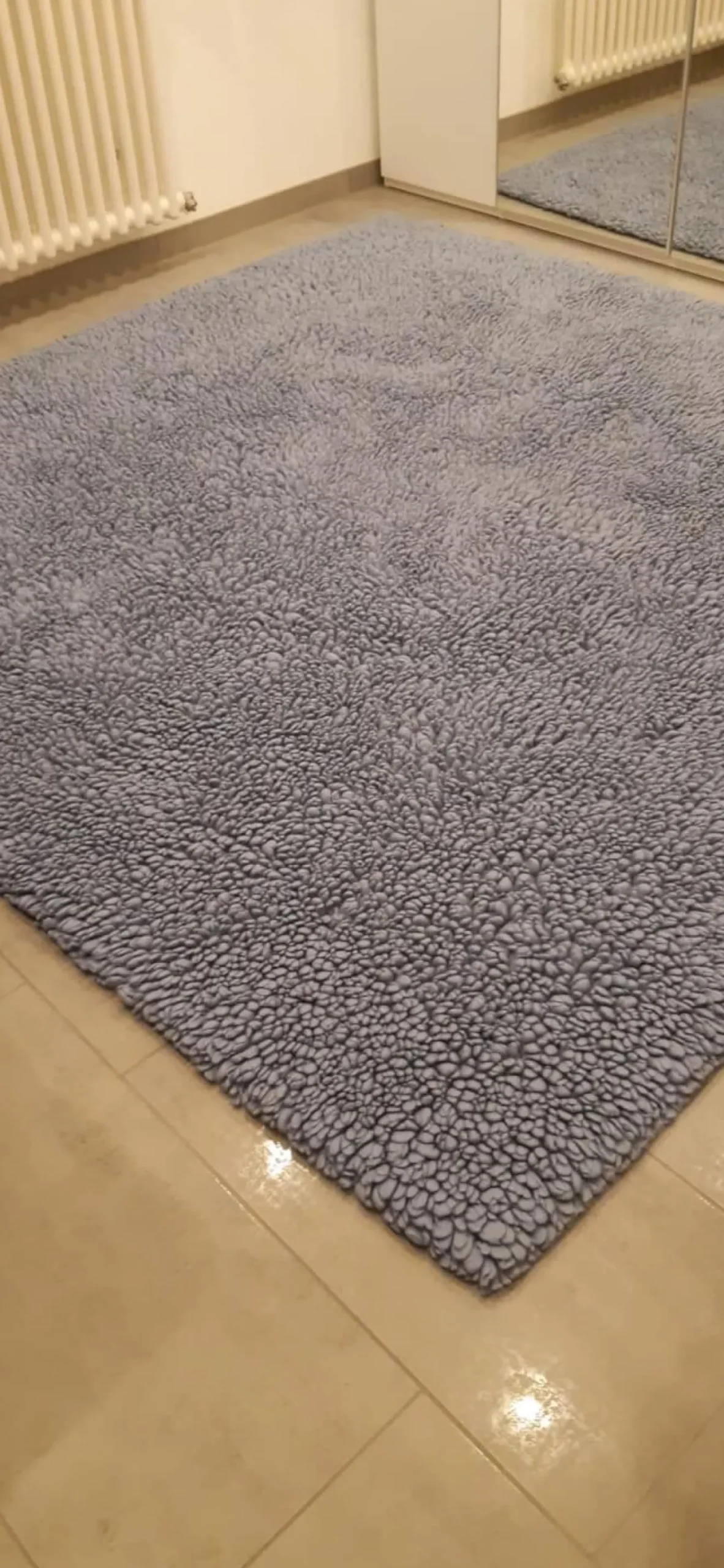 Kvadrat Teppiche|Teppich 190x190 March Schurwolle Eisblau