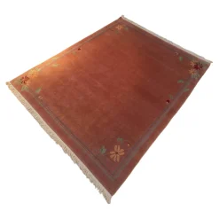 Domaniecki Teppiche|Teppich 250x203 Nidra 60 Nardin Velours Mit Fransen 21 G9 B2 Rot Handgeknüpft In 60 Knoten