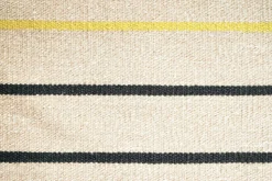 Fabula Living Teppiche|Teppich 170x240 Poppy Gelb Beige 2312 Neuseelandwolle Leinen Handgewebt